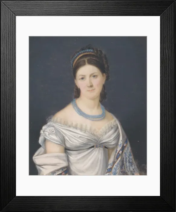 Framed Print : Portrait of a Woman, c17th century. Creator: Anon Framed Print : Portrait of a Woman, c17th century. Creator: Anon