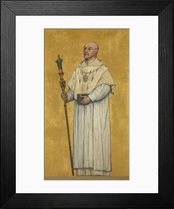 Framed Print : Provost of Saint Donatus, 1889. Creator: Albrecht De Vriendt Framed Print : Provost of Saint Donatus, 1889. Creator: Albrecht De Vriendt