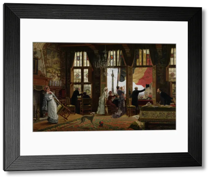 Framed Print : Remembering the National Festivities of 1880, (1880). Creator: Constant Aime Marie Cap Framed Print : Remembering the National Festivities of 1880, (1880). Creator: Constant Aime Marie Cap