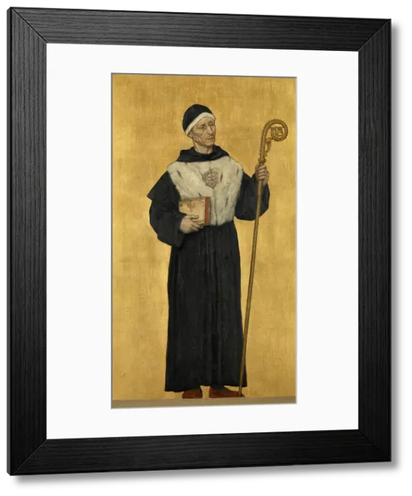Framed Print : Abbot of the Eekhout Abbey, 1889. Creator: Albrecht De Vriendt Framed Print : Abbot of the Eekhout Abbey, 1889. Creator: Albrecht De Vriendt