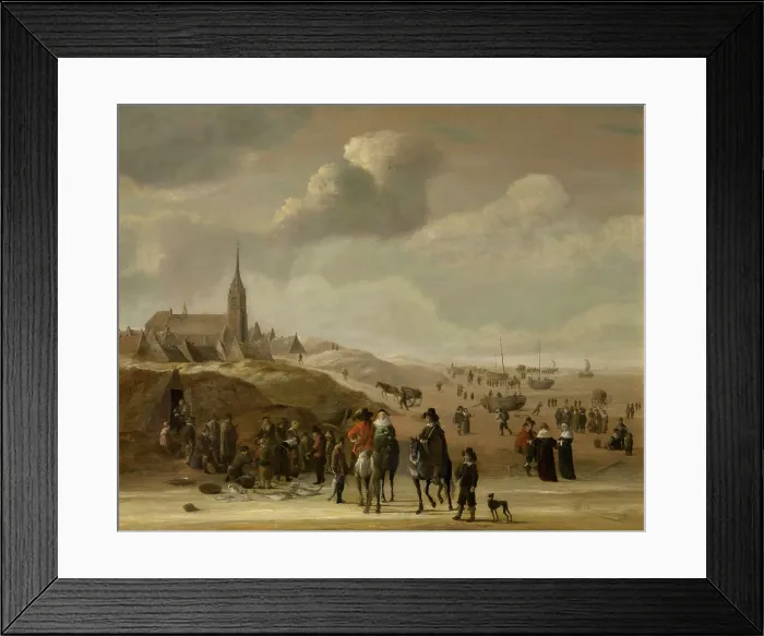 Framed Print : Scheveningen, 1655. Creator: Cornelis Beelt Framed Print : Scheveningen, 1655. Creator: Cornelis Beelt
