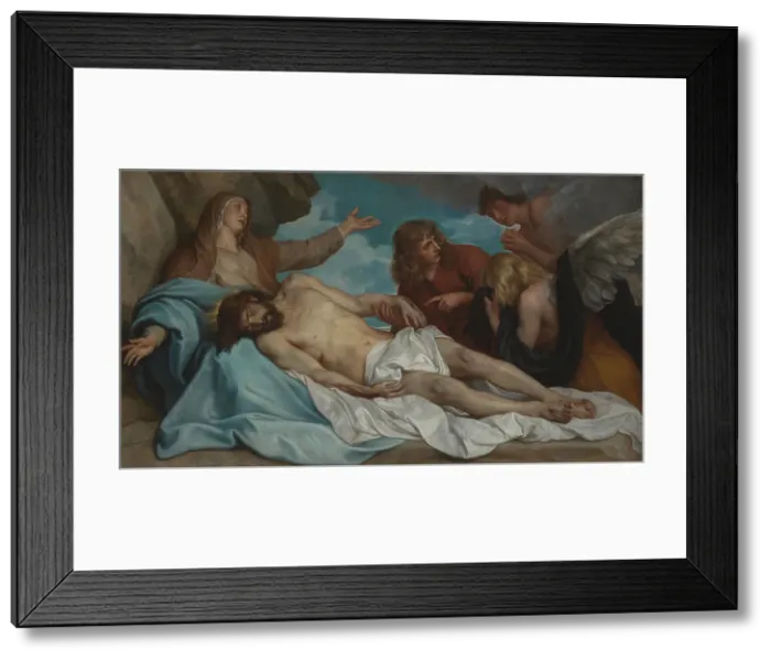 Framed Print : The Lamentation over the Dead Christ, c1640. Creator: Anthony van Dyck Framed Print : The Lamentation over the Dead Christ, c1640. Creator: Anthony van Dyck