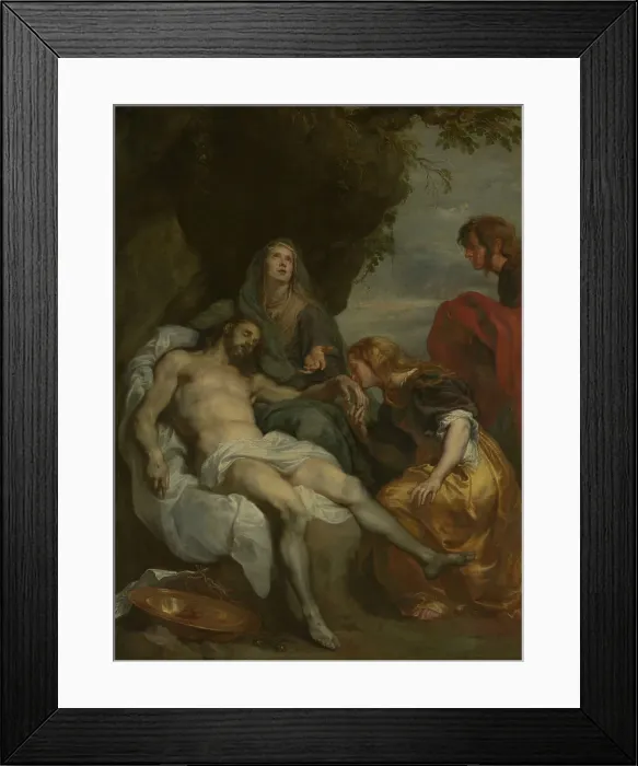 Framed Print : The Lamentation over the Dead Christ, c1630s. Creator: Anthony van Dyck Framed Print : The Lamentation over the Dead Christ, c1630s. Creator: Anthony van Dyck