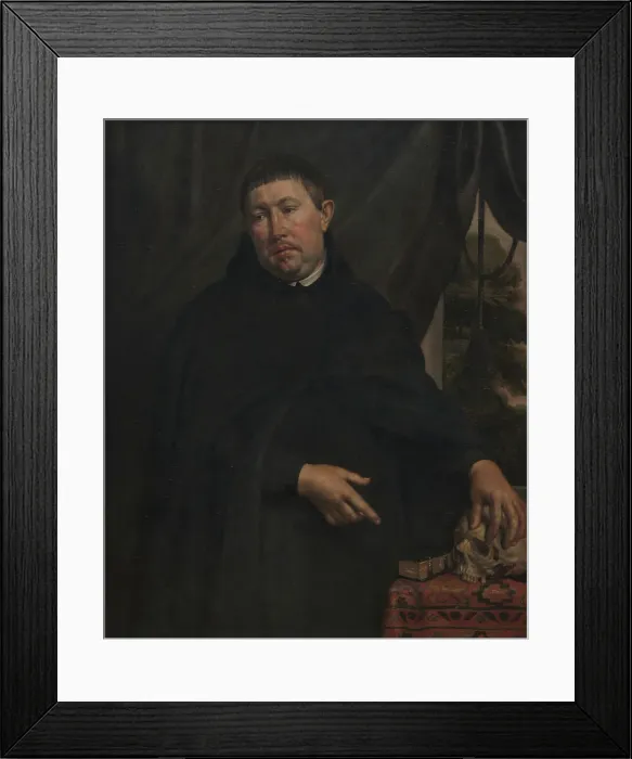 Framed Print : Portrait of an Alexian Brother, 2nd half 17th century. Creator: Anon Framed Print : Portrait of an Alexian Brother, 2nd half 17th century. Creator: Anon