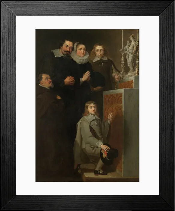 Framed Print : Vow to Mary, 17th century. Creator: Anon Framed Print : Vow to Mary, 17th century. Creator: Anon