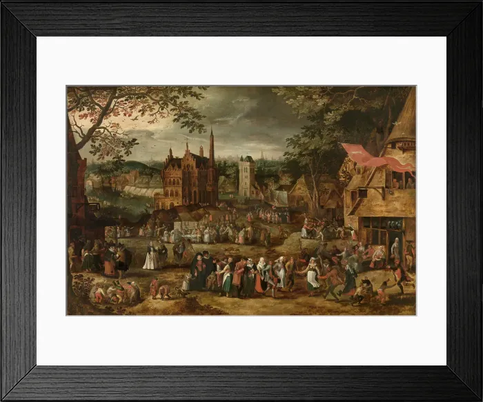 Framed Print : Village Fair, 1610. Creator: David Vinckboons Framed Print : Village Fair, 1610. Creator: David Vinckboons