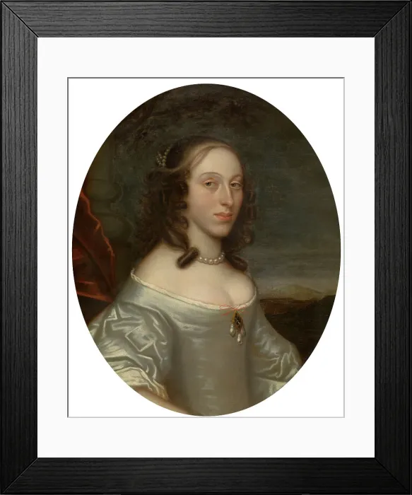 Framed Print : Portrait of a Woman, 4th quarter 17th century. Creator: Anon Framed Print : Portrait of a Woman, 4th quarter 17th century. Creator: Anon