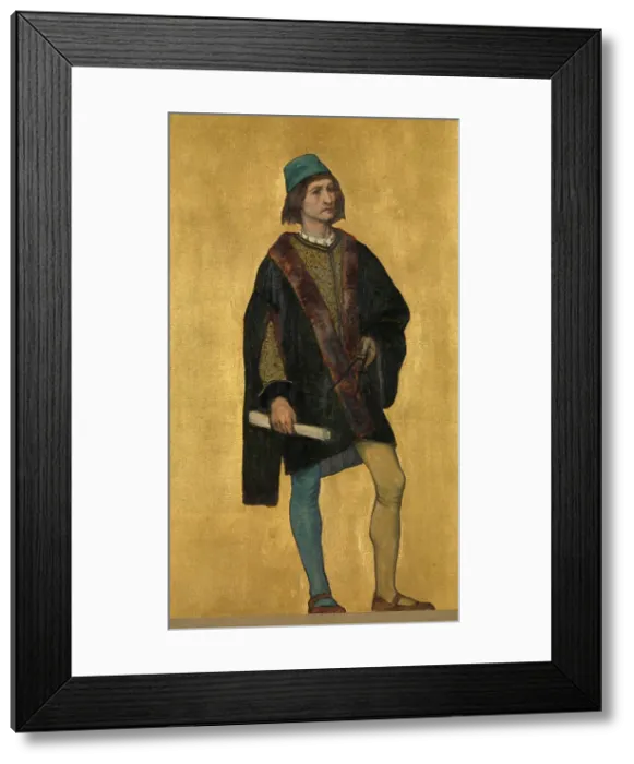 Framed Print : The Architect Jan van de Poele, 1889. Creator: Albrecht De Vriendt Framed Print : The Architect Jan van de Poele, 1889. Creator: Albrecht De Vriendt