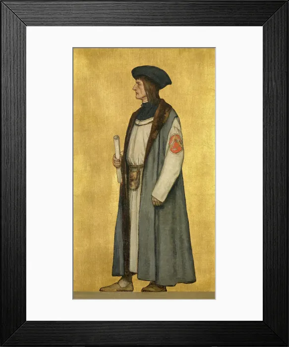 Framed Print : The Architect Jan van Oudenaerde, 1889. Creator: Albrecht De Vriendt Framed Print : The Architect Jan van Oudenaerde, 1889. Creator: Albrecht De Vriendt