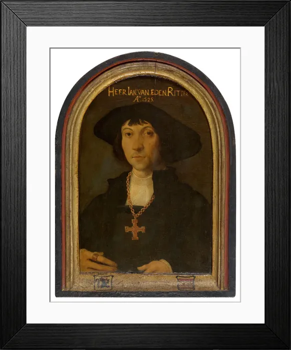 Framed Print : Knight Jan van Eden, 1525. Creator: Cornelius Engebrechtsz Framed Print : Knight Jan van Eden, 1525. Creator: Cornelius Engebrechtsz
