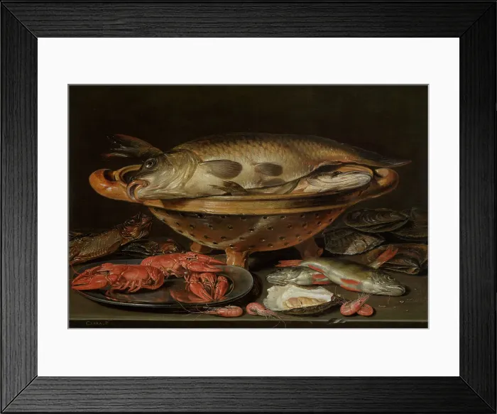 Framed Print : Still Life with Fish, 1612-1621. Creator: Clara Peeters Framed Print : Still Life with Fish, 1612-1621. Creator: Clara Peeters