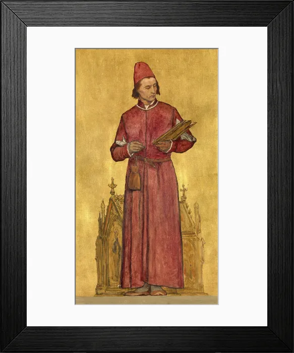 Framed Print : The Painter Hans Memling, 1889. Creator: Albrecht De Vriendt Framed Print : The Painter Hans Memling, 1889. Creator: Albrecht De Vriendt