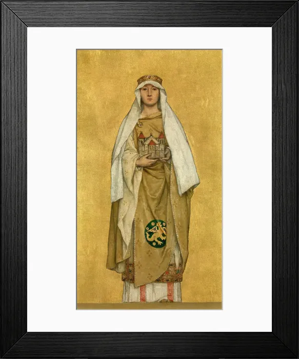 Framed Print : Judith, Wife of Baldwin I of Flanders, 1889. Creator: Albrecht De Vriendt