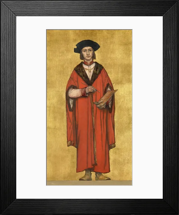 Framed Print : The Painter Jan van Eyck, 1889. Creator: Albrecht De Vriendt Framed Print : The Painter Jan van Eyck, 1889. Creator: Albrecht De Vriendt