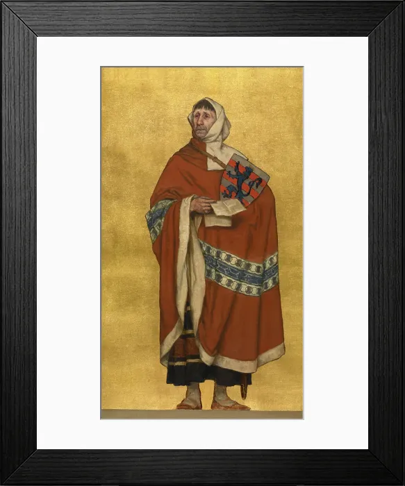 Framed Print : Tideman van den Berghe, 1889. Creator: Albrecht De Vriendt Framed Print : Tideman van den Berghe, 1889. Creator: Albrecht De Vriendt