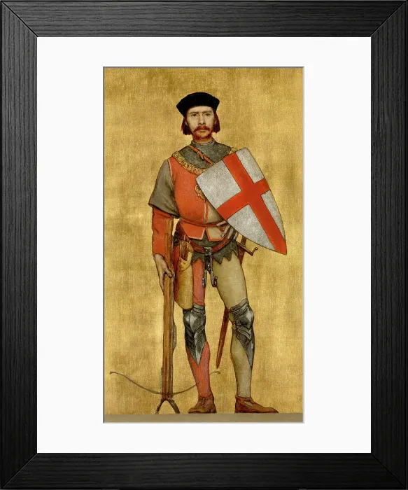 Framed Print : Dean of the Armed Guild of Saint George, 1889. Creator: Albrecht De Vriendt Framed Print : Dean of the Armed Guild of Saint George, 1889. Creator: Albrecht De Vriendt