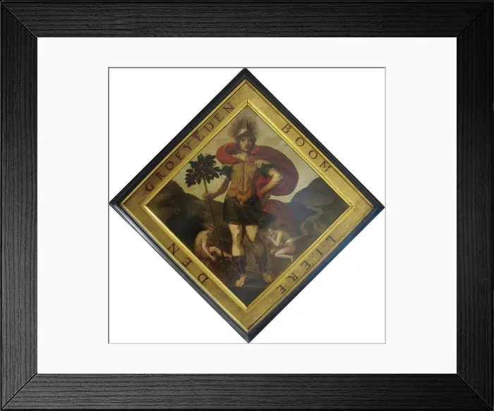 Framed Print : Blazon of the Chamber of Rhetoric The Growing Tree in Lier, 1561. Creator: Chrispijn van den Broeck Framed Print : Blazon of the Chamber of Rhetoric The Growing Tree in Lier, 1561. Creator: Chrispijn van den Broeck