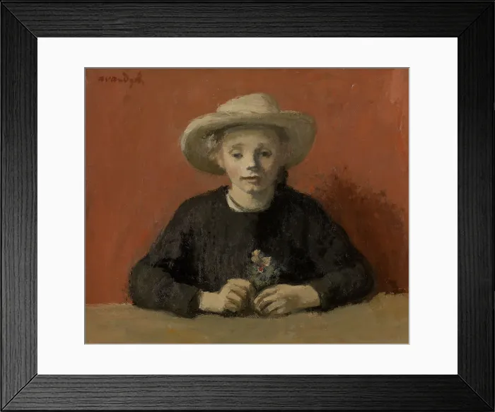 Framed Print : Gusta in a Little Hat, 1940s? Creator: Albert Van Dyck Framed Print : Gusta in a Little Hat, 1940s? Creator: Albert Van Dyck