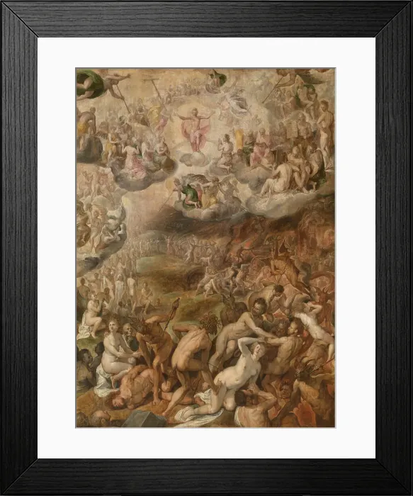 Framed Print : The Last Judgement, 1571. Creator: Chrispijn van den Broeck