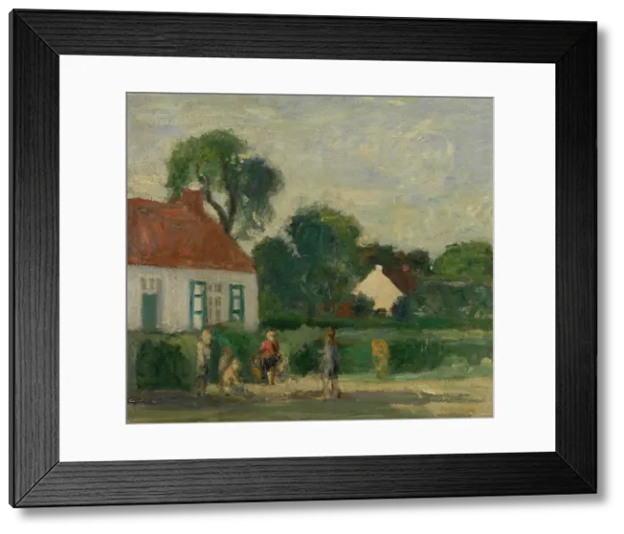 Framed Print : Oude baan in Schilde, 1940s? Creator: Albert Van Dyck Framed Print : Oude baan in Schilde, 1940s? Creator: Albert Van Dyck