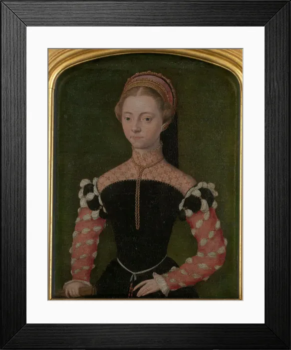 Framed Print : Portrait of a Woman, c1545. Creator: Catharina van Hemessen Framed Print : Portrait of a Woman, c1545. Creator: Catharina van Hemessen