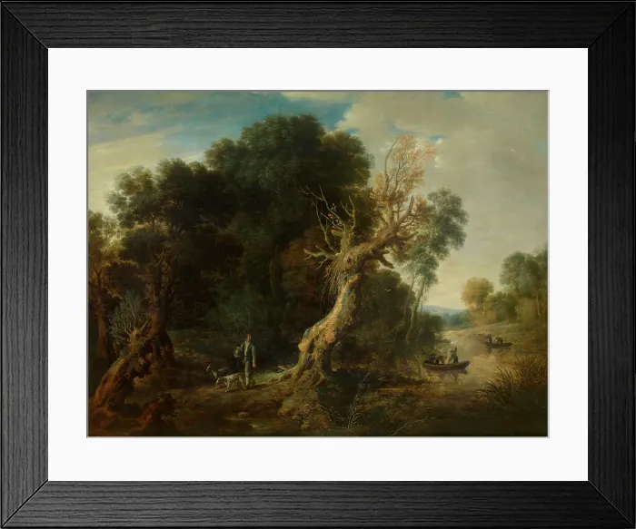 Framed Print : Woodland, 1689. Creator: Bonaventura Peeters Framed Print : Woodland, 1689. Creator: Bonaventura Peeters