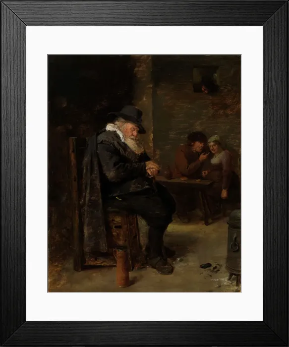 Framed Print : An Old Man in a Tavern, 1632-1635. Creator: Adriaen Brouwer Framed Print : An Old Man in a Tavern, 1632-1635. Creator: Adriaen Brouwer