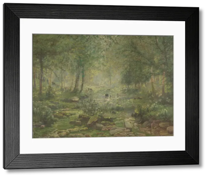 Framed Print : Woodland near Bertogne, late 19th-early 20th century. Creator: Adriaan Joseph Heymans Framed Print : Woodland near Bertogne, late 19th-early 20th century. Creator: Adriaan Joseph Heymans
