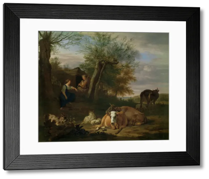 Framed Print : Piper, mid-17th century. Creator: Adriaen van de Velde Framed Print : Piper, mid-17th century. Creator: Adriaen van de Velde