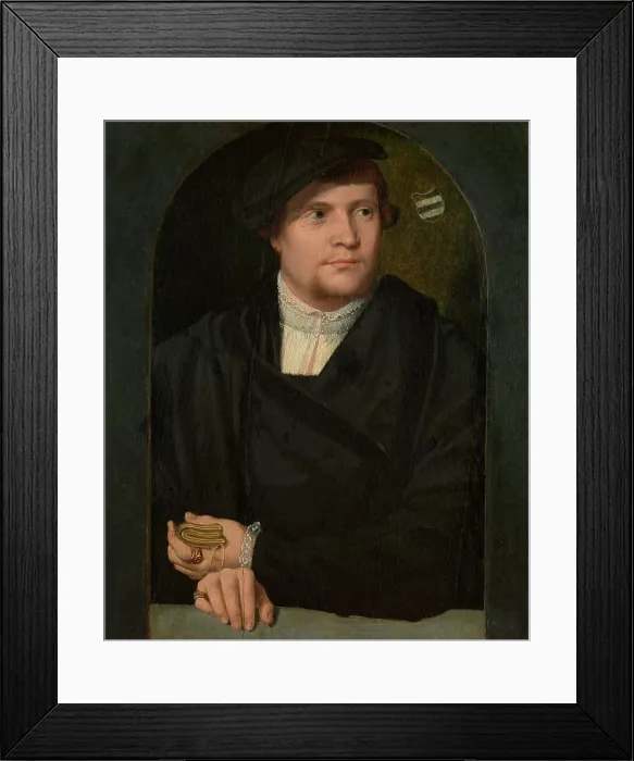 Framed Print : Portrait of a Man, mid-16th century. Creator: Bartholomaeus Bruyn the Elder Framed Print : Portrait of a Man, mid-16th century. Creator: Bartholomaeus Bruyn the Elder