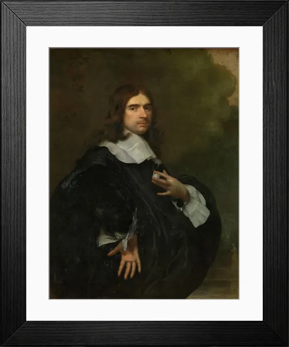 Framed Print : Portrait of a Man, early-mid 17th century. Creator: Adriaen Hanneman Framed Print : Portrait of a Man, early-mid 17th century. Creator: Adriaen Hanneman