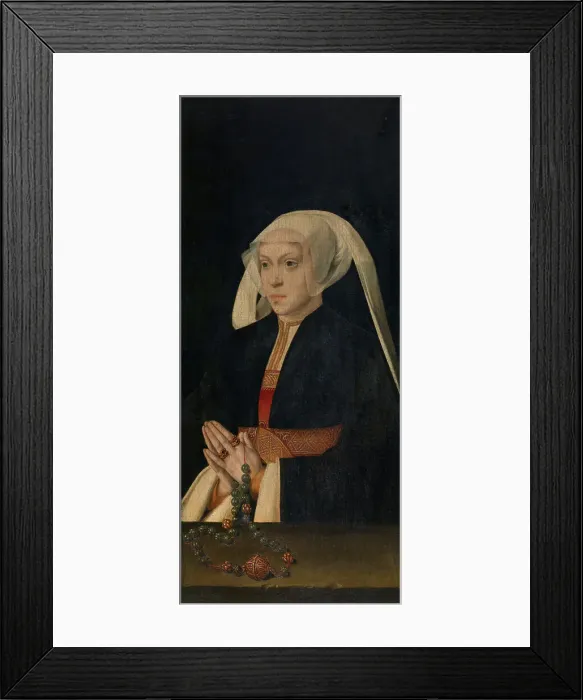 Framed Print : Portrait of a Woman, mid-16th century. Creator: Bartholomaeus Bruyn the Elder Framed Print : Portrait of a Woman, mid-16th century. Creator: Bartholomaeus Bruyn the Elder