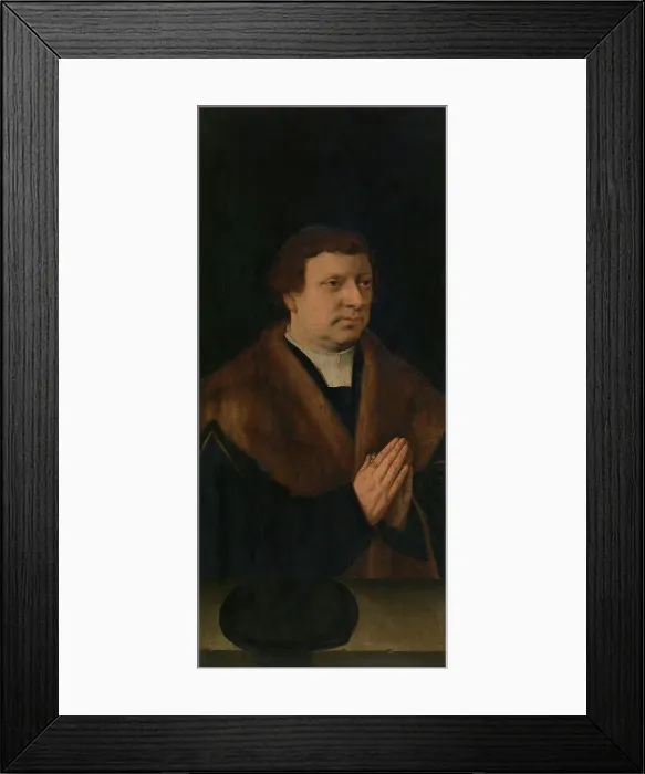 Framed Print : Portrait of a Man, mid-16th century. Creator: Bartholomaeus Bruyn the Elder Framed Print : Portrait of a Man, mid-16th century. Creator: Bartholomaeus Bruyn the Elder