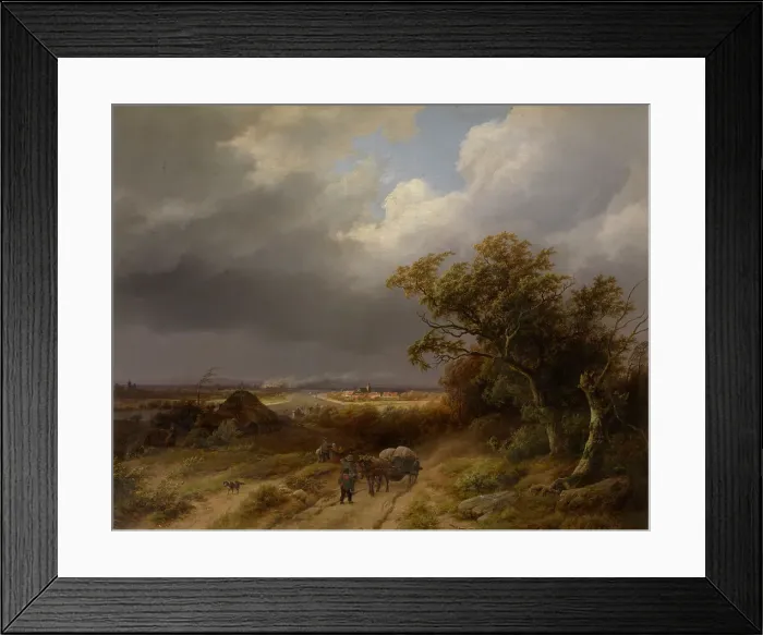 Framed Print : Landscape near Cleves, 1846. Creator: Barend Cornelis Koekkoek Framed Print : Landscape near Cleves, 1846. Creator: Barend Cornelis Koekkoek