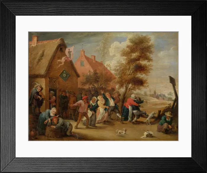 Framed Print : Country Fair, 1664. Creator: Abraham Teniers Framed Print : Country Fair, 1664. Creator: Abraham Teniers