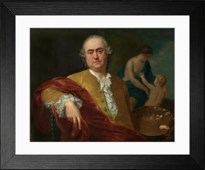 Framed Print : Self Portrait, mid-18th century. Creator: Balthasar Beschey Framed Print : Self Portrait, mid-18th century. Creator: Balthasar Beschey