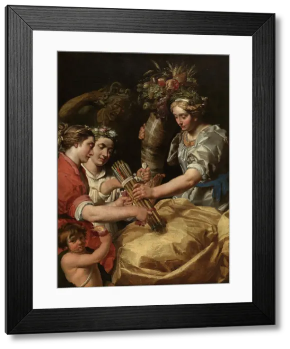 Framed Print : Concord, Charity and Sincerity Conquering Discord, 1622. Creator: Abraham Janssens Framed Print : Concord, Charity and Sincerity Conquering Discord, 1622. Creator: Abraham Janssens