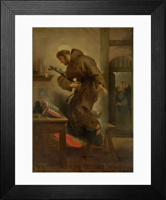 Framed Print : Saint Bonaventura in Ecstasy, mid-late 17th century. Creator: Abraham Jansz van Diepenbeeck Framed Print : Saint Bonaventura in Ecstasy, mid-late 17th century. Creator: Abraham Jansz van Diepenbeeck