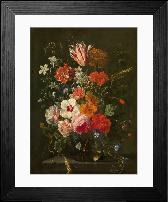 Framed Print : Flowers in a Vase, c1660-c1679. Creator: Abraham Mignon Framed Print : Flowers in a Vase, c1660-c1679. Creator: Abraham Mignon