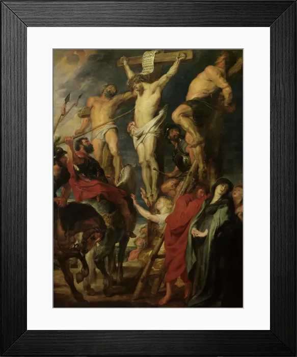 Framed Print : Christ on the Cross, Le coup de lance, 1620. Creator: Anthony van Dyck Framed Print : Christ on the Cross, Le coup de lance, 1620. Creator: Anthony van Dyck