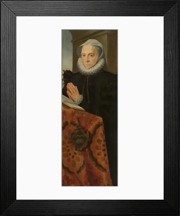 Framed Print : Marie le Batteur, late 16th century. Creator: Abraham de Rijcke Framed Print : Marie le Batteur, late 16th century. Creator: Abraham de Rijcke