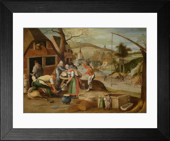 Framed Print : Autumn, 1607. Creator: Abel Grimmer Framed Print : Autumn, 1607. Creator: Abel Grimmer