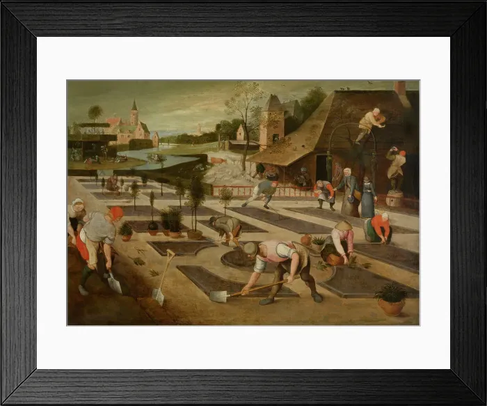 Framed Print : Spring, 1607. Creator: Abel Grimmer Framed Print : Spring, 1607. Creator: Abel Grimmer