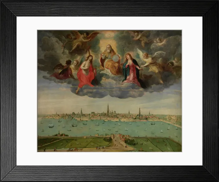 Framed Print : Antwerp and the Vlaams Hoofd in 1600, 1600. Creator: Abel Grimmer Framed Print : Antwerp and the Vlaams Hoofd in 1600, 1600. Creator: Abel Grimmer