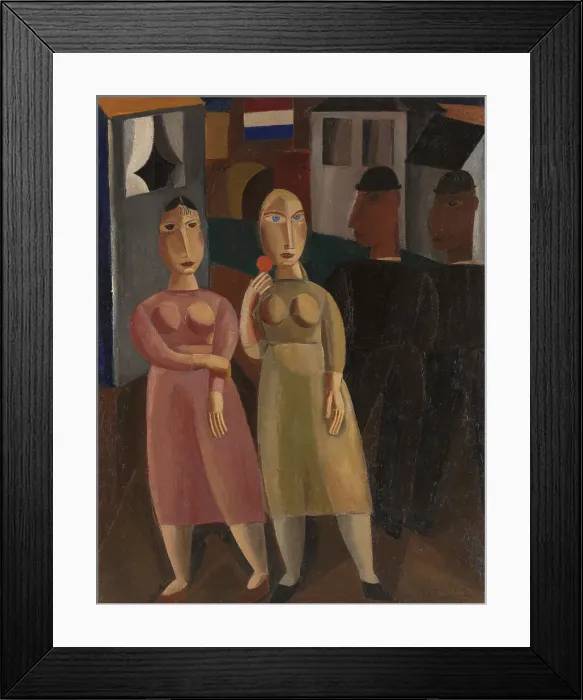 Framed Print : Sunday, 1921. Creator: Gustave De Smet Framed Print : Sunday, 1921. Creator: Gustave De Smet