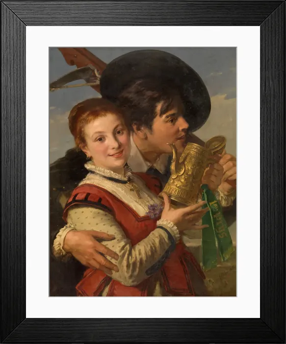 Framed Print : For our Future Household, 1873. Creator: Alexandre Pierre Jacques Markelbach Framed Print : For our Future Household, 1873. Creator: Alexandre Pierre Jacques Markelbach