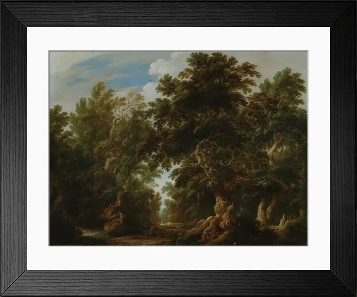 Framed Print : Landscape with a Deer Hunt, 1630. Creator: Alexander Keirincx Framed Print : Landscape with a Deer Hunt, 1630. Creator: Alexander Keirincx