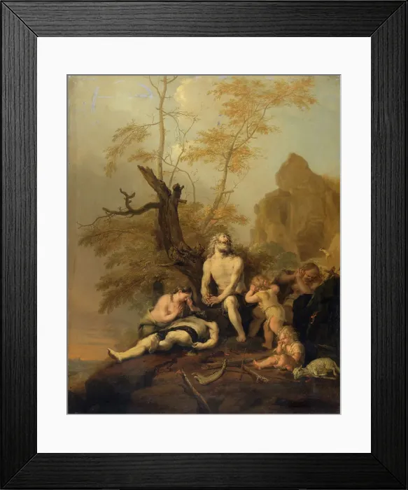 Framed Print : The Death of Abel, 1645. Creator: Bartholomeus Breenbergh Framed Print : The Death of Abel, 1645. Creator: Bartholomeus Breenbergh