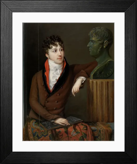 Framed Print : Self Portrait, early-mid 19th century. Creator: Alexandre de Latour Framed Print : Self Portrait, early-mid 19th century. Creator: Alexandre de Latour