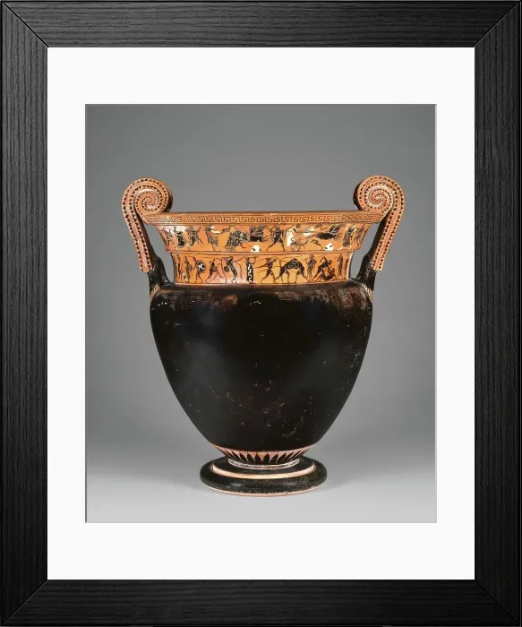 Framed Print : Attic Black-Figure Volute Krater, 510-500 BC. Creator: Leagros Group Framed Print : Attic Black-Figure Volute Krater, 510-500 BC. Creator: Leagros Group
